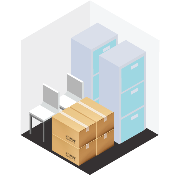 A Plus Super Storage offers drive-up, dust-controlled, and climate-controlled unit sizes of 5X5