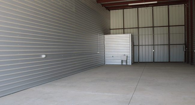 Interior of shop warehouse at 130th & University