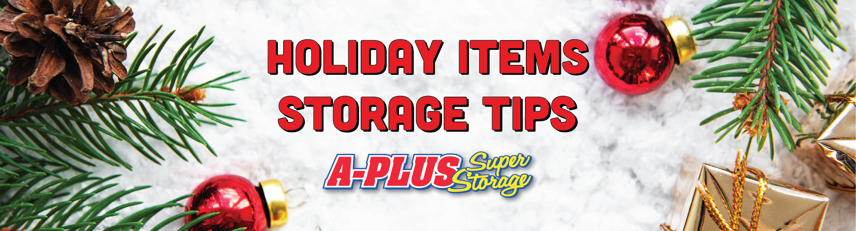 Holiday storage tips brought to you by A Plus Super Storage