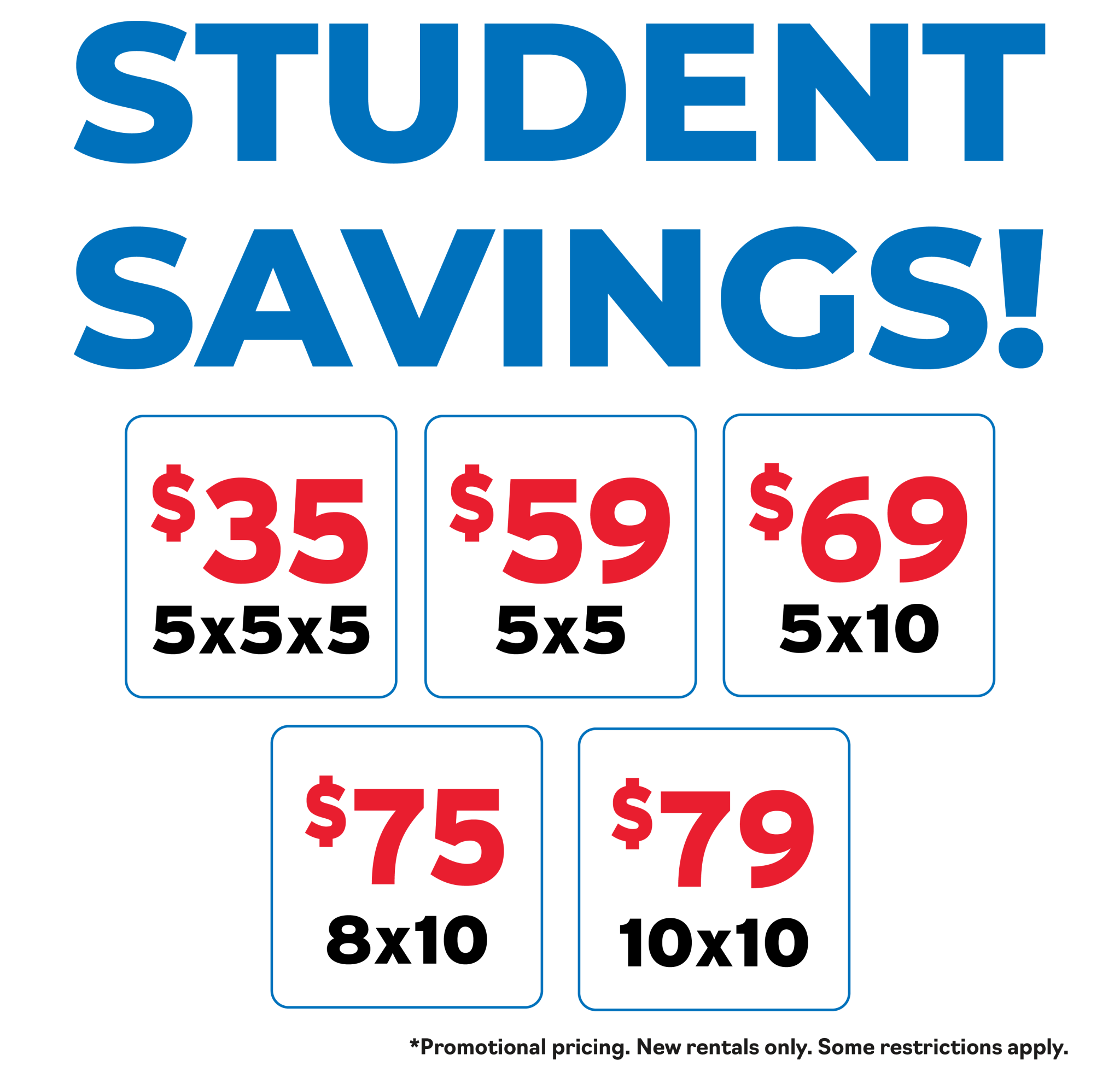 Student Savings At A Plus Super Storage